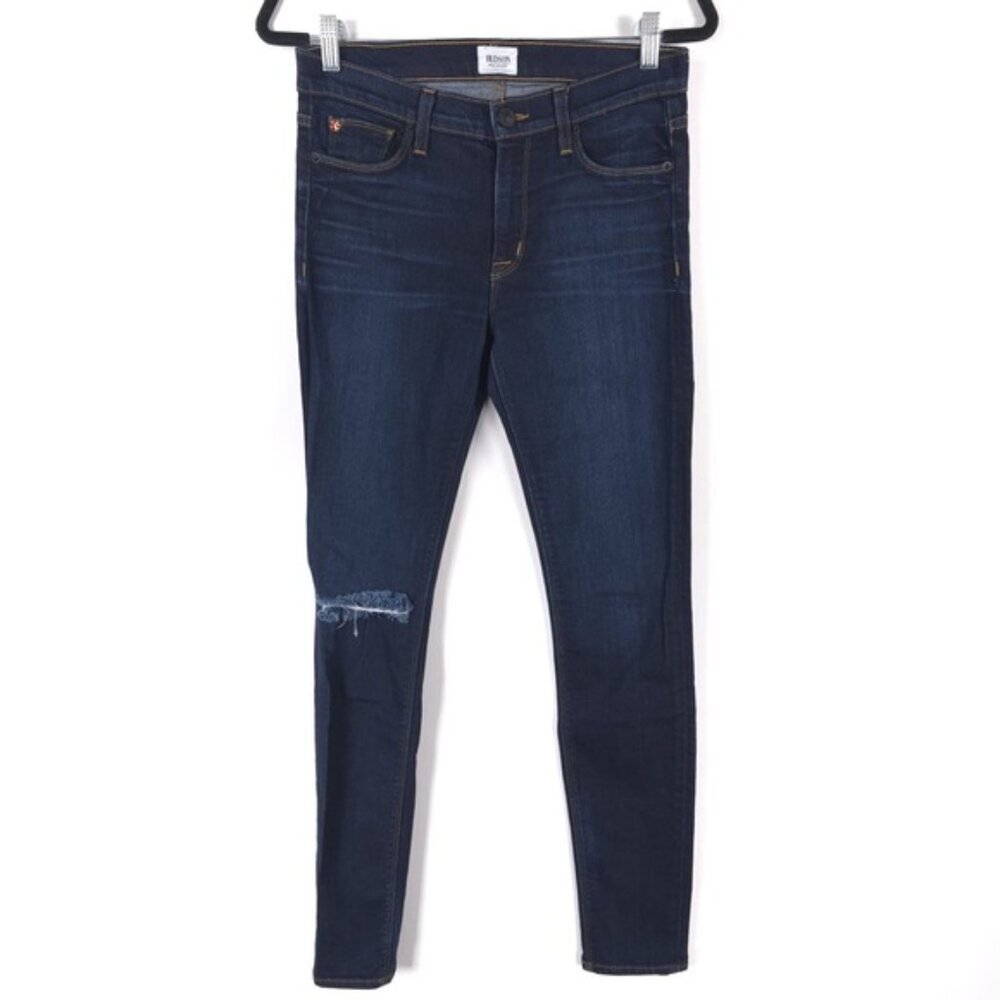 HUDSON USA MADE NICO SUPER SKINNY MIDRISE Jeans RUFF WM407DIV‎ Size 27